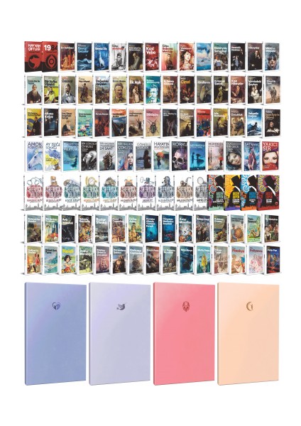 113 Dünya Klasiği ve Pastel Çizgisiz Defter seti -1