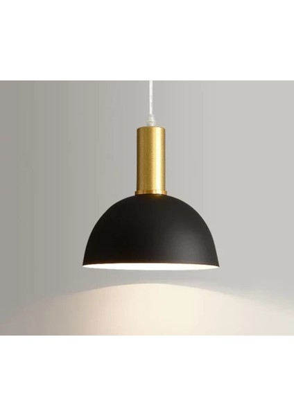 Rys Retro Metal Siyah Dekoratif Rustik Kafe Mutfak Sarkıt Avize Çap 30 cm