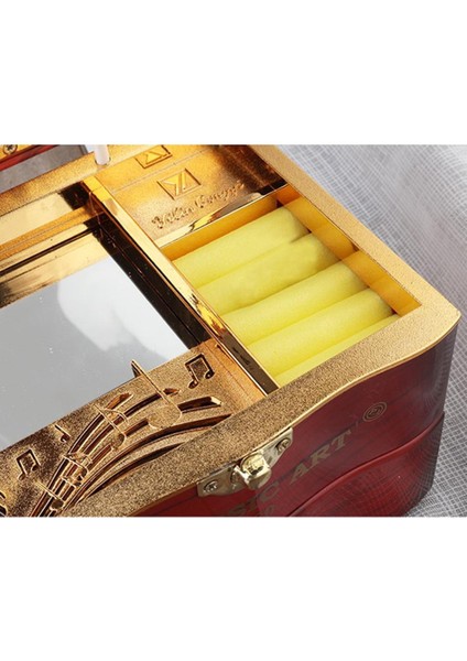Klasik El Yapımı Balerin Müzik Kutusu Clockwork Mücevher Kutusu Kızlar Için Kahverengi (Yurt Dışından)