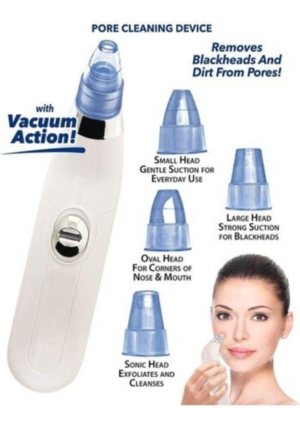 Derma Suction Siyah Nokta Temizleme Aleti Yüz Gözenek Temizleyici - Orjinal Kutusunda