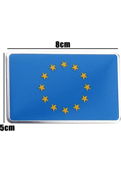 Avrupa Birliği Bayrağı Tasarımlı Alüminyum Sticker Etiket fiyatları