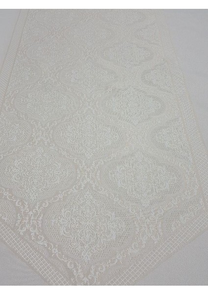 Roma Lüx Jakar Kumaş Bej Masa Örtüsü Dikdörtgen 160x220 cm - 1046 indirimleri