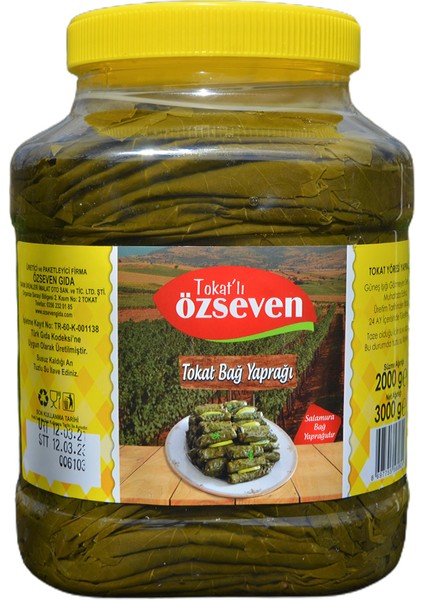 Tokat Salamura Bağ Yaprağı 3000 gr