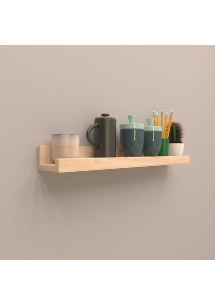 Setli Duvar Rafı 140 cm Akçaağaç ( Mat )