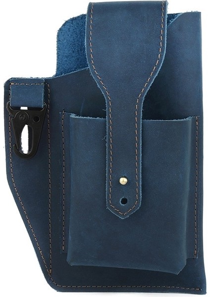 Men Mobile Phone Belt Bag Mavi (Yurt dışından)