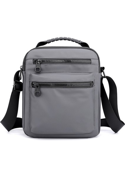 Men Oxford Cloth Crossbody Sports Bag Gri (Yurt dışından)