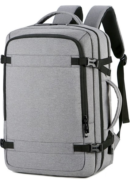 Oumantu 1907 Büyük Kapasiteli Erkekler Laptop Sırt Çantası Gri (Yurt dışından)