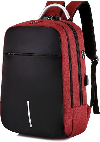 16 Inç Iş Casual Hırsız Bilgisayar Sırt Çantası Şarap Kırmızısı (Yurt dışından)