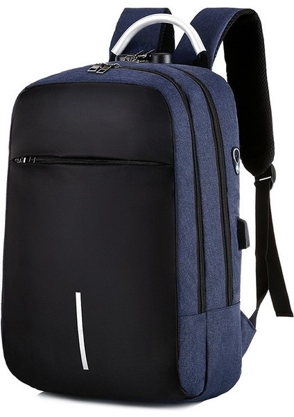 16 Inç Iş Casual Hırsız Bilgisayar Sırt Çantası Mavi (Yurt dışından)