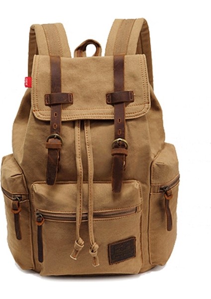 Augur Erkekler Tuval Sırt Çantası Haki (Yurt dışından)