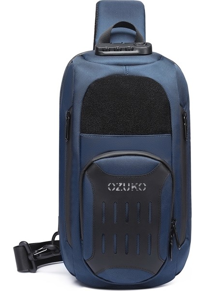 Ozuko 9361 Men Waterproof Crossbody Bag Siyah (Yurt Dışından)