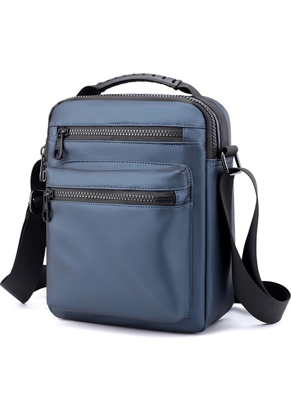 Men Oxford Cloth Crossbody Sports Bag Lacivert (Yurt dışından)