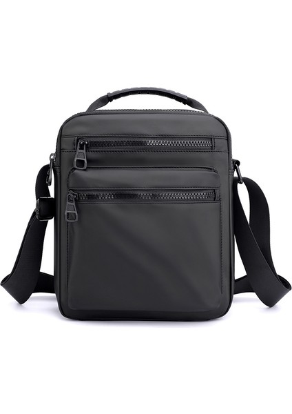 Men Oxford Cloth Crossbody Sports Bag Siyah (Yurt dışından)