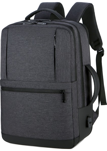 Oumantu 1908 Büyük Kapasiteli Erkekler Laptop Sırt Çantası Siyah (Yurt dışından)