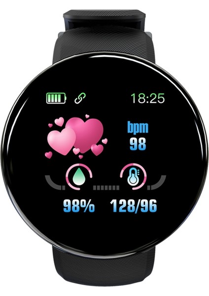 D18 Akıllı Saat -Siyah (Yurt Dışından) fiyatları