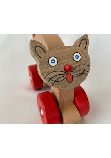 Ahşap Oyuncak Kedi