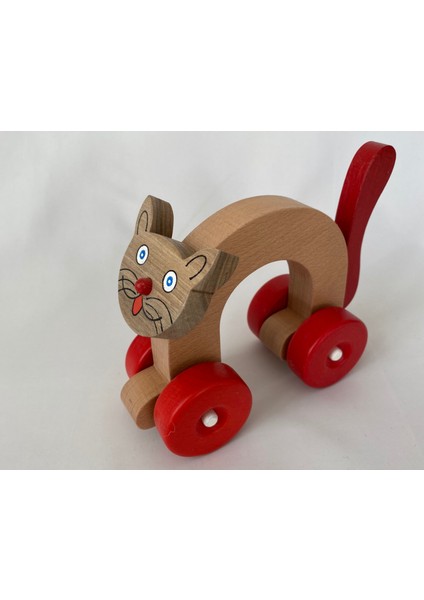 Ahşap Oyuncak Kedi