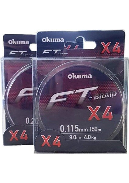 Ft-*4 Braided Line 150 mt Grey Örgü Ip Misina