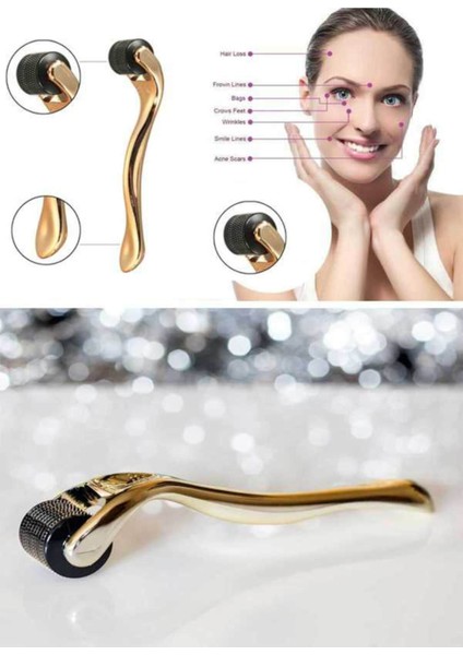 Dermaroller Gold Titanyum 540 Iğneli 1.00MM