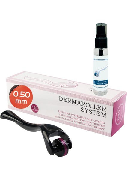 0.50 mm Göz Dermaroller 180 Mikro Iğneli Göz Çevresi ve Göz Altı Için Eye Derma Roller