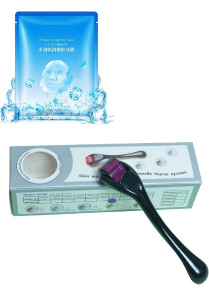 Dermaroller 540 Iğne 1,50 mm ve Buz Maske