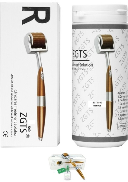 Drg Zgts Dermaroller 540 Iğne 1.00MM Gold Orijinaltitanyum+ 30ML Dezenfectan