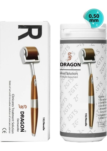 Dragon Drm Zgts Dermaroller 192 Iğneli Titanyum 0,50 mm + 30ML