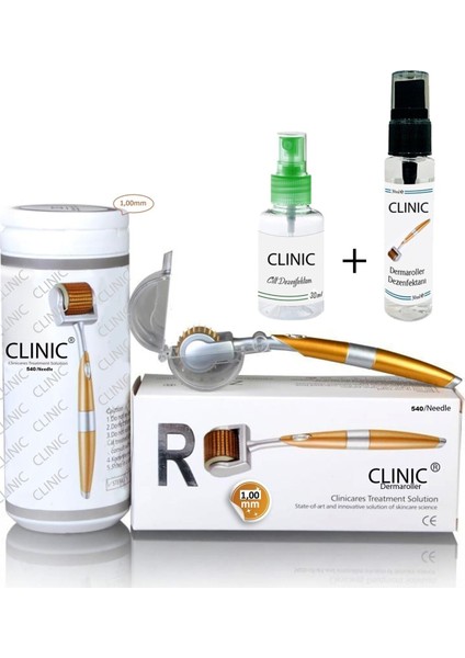 Dr.clınıc Zgts Dermaroller 540 Iğneli Titanyum 1.00 mm