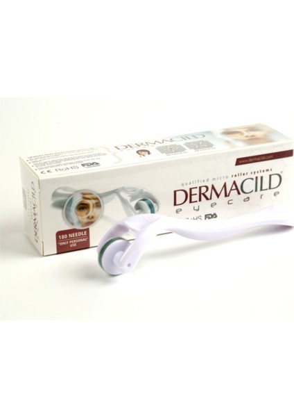 180 Iğne Titanyum Dermaroller 0,50 mm (Göz Çevresi Için Ideal) + Temizleme Spreyi