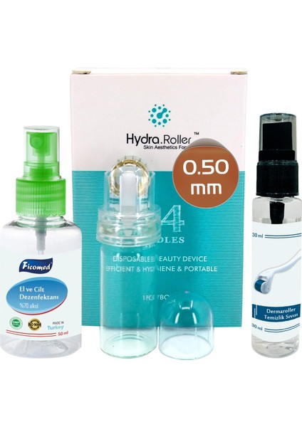 64 Altın Iğne Aplikatör Serum Ampul Uygulayıcı 0.50 mm Dermaroller