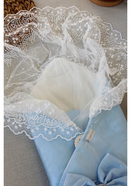 Erkek Bebek Mavi Kundak Battaniye modelleri