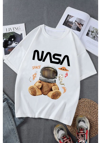 Nasa Baskılı Tasarım T-Shirt fiyatları