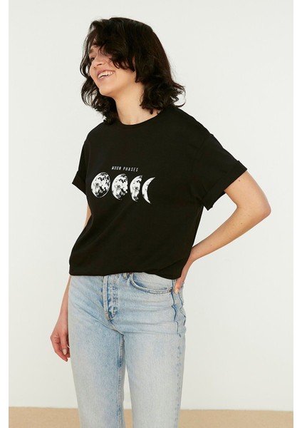 Moon Phases Tasarım Tshirt