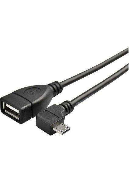1 M Mikro Otg 90 Derece USB 2.0 Mikro Otg Kablo 1 M Micro Otg Kablo