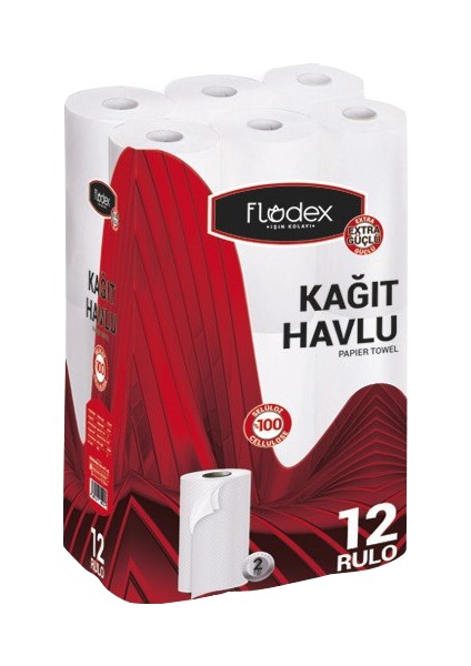 Tuvalet Kağıdı Çift Katlı 32 Li Pk + Flodex Kağıt Havlu Çift Katlı 12'li Paket + Peçete