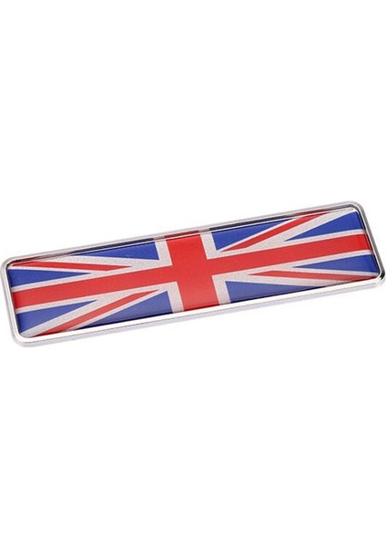 Ingiltere Bayrağı Tasarımlı Damlalı Alüminyum Sticker Uzun
