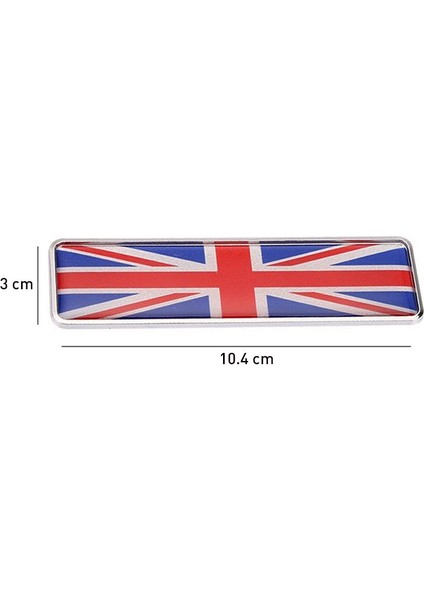 Ingiltere Bayrağı Tasarımlı Damlalı Alüminyum Sticker Uzun modelleri