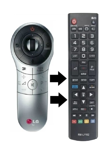 Lg La Serisi Gri An-Mr 400 Yedek Kumandası