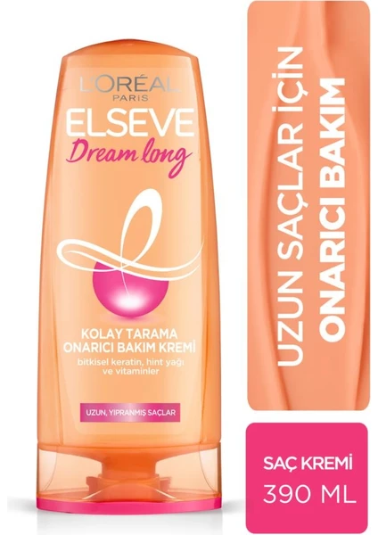 L'Oreal Paris Elseve Dream Long Kolay Tarama Saç Bakım Kremi 390Ml