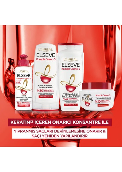 L'Oréal Paris Elseve Komple Onarıcı 5 Yapılandırıcı Bakım Kremi 390 ml