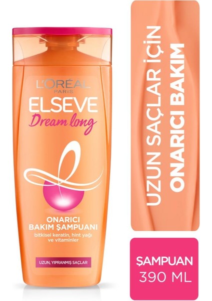 L'oreal Paris Elseve Dream Long Onarıcı Bakım Şampuanı 390 ml