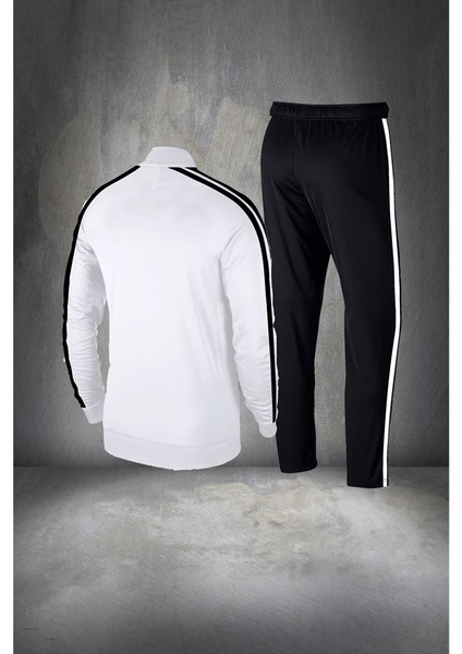 Erkek Beyaz Supra Penye Kumaş Şık ve Rahat Eşofman Takımı Seti (S-3xl) fırsatları