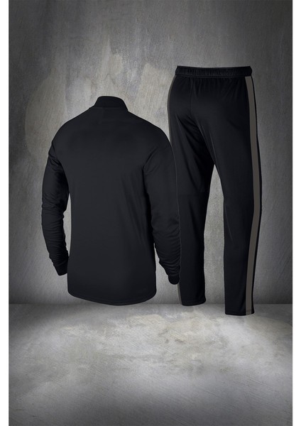 Erkek Siyah Supra Penye Kumaş Koşu ve Yürüyüş Seti (S-3xl) fırsatları