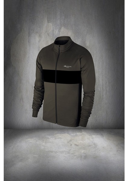 Erkek Haki Supra Penye Kumaş Fermuarlı Mevsimlik Eşofman Takımı (S-3xl) fiyatları