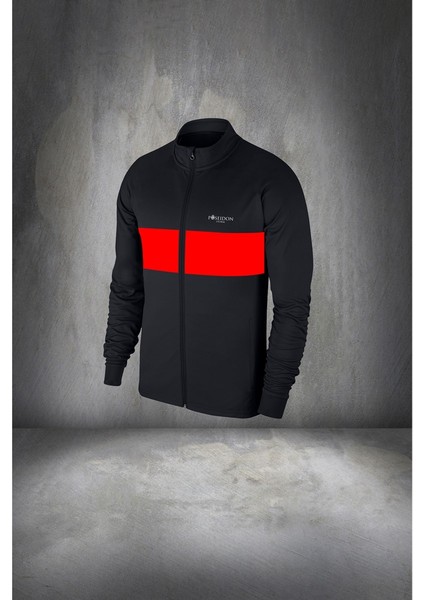 Erkek Siyah Supra Penye Kumaş Fermuarlı Şık Eşofman Seti (S-3xl) fiyatları