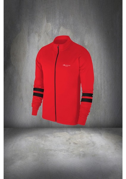 Erkek Kırmızı Supra Penye Kumaş Fermuarlı Koşu Seti (S-3xl) fiyatları