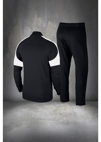 Erkek Siyah Supra Penye Kumaş Rahat Koşu Takımı (S-3xl) fırsatları