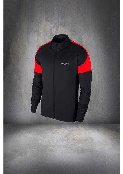 Erkek Siyah Supra Penye Kumaş Koşu ve Yürüyüş Için Rahat Eşofman Takımı (S-3xl)