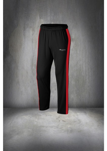 Erkek Kırmızı Supra Penye Kumaş Fermuarlı Kapüşonlu Koşu Seti (S-3xl) modelleri