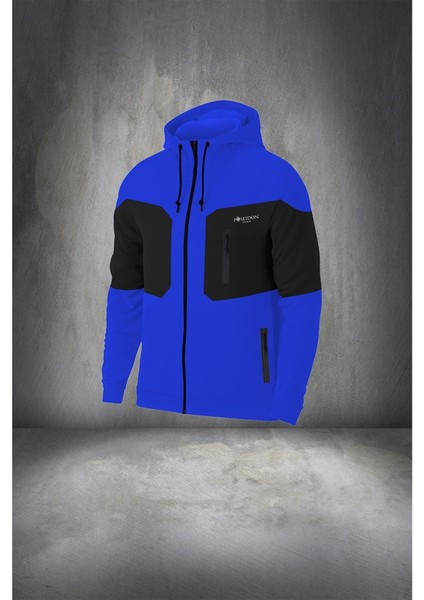 Erkek Mavi Supra Penye Kumaş Cepli Rahat Eşofman Takımı (S-3xl) fiyatları